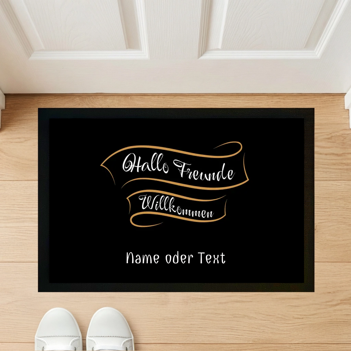 Hallo Freunde Willkommen - Indoor Fußmatte 60×40 cm