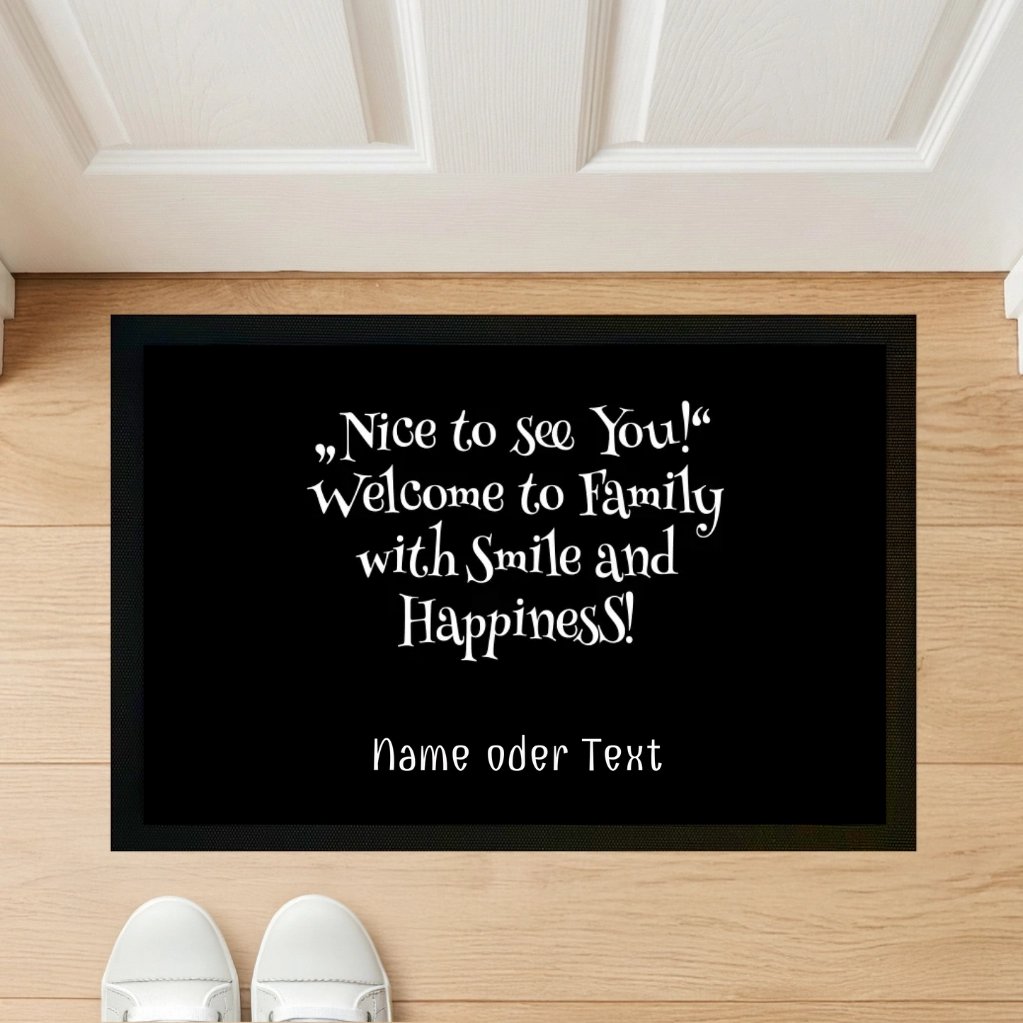 Nice to see you! Welcome to family with smile and happines! - Indoor Fußmatte 60×40 cm
