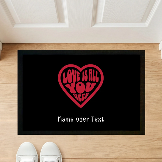 Love is all you need - Indoor Fußmatte 60×40 cm