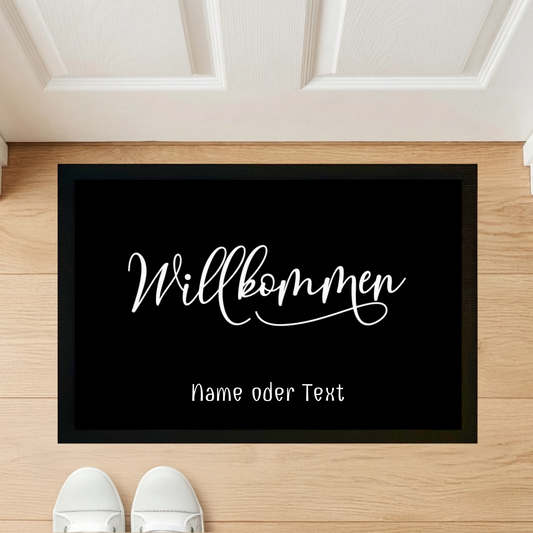Willkommen - Indoor Fußmatte 60×40 cm